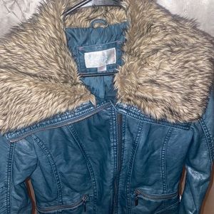 Cute faux leather jacket